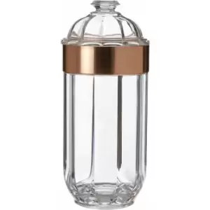 Premier Housewares Large Rose Gold Acrylic Canister