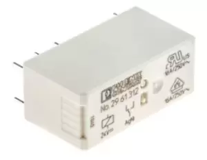 Phoenix Contact, 24V dc Coil Non-Latching Relay SPDT, 16A Switching Current PCB Mount, 2961312