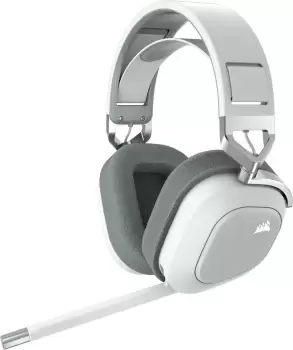 Corsair HS80 RGB WIRELESS Gaming Headset in White