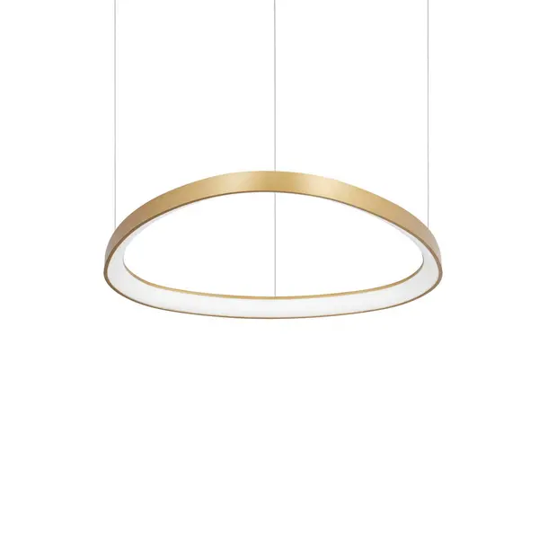 Gemini 61cm DALI Integrated LED Pendant Ceiling Light Brass 6600Lm 3000K