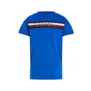 Tommy Hilfiger Global Stripe Tee S/S - Blue