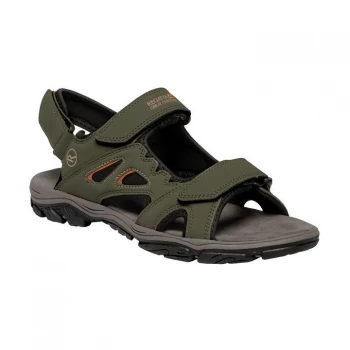 Regatta Holcombe Vent Lightweight Walking Sandal - DkKhaki/GdFl