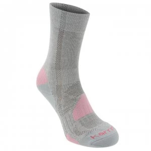 Karrimor Walking Sock 2 Pack Junior - Grey/Pink