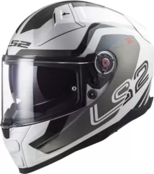 LS2 Vector II Metric Helmet, white-silver Size M white-silver, Size M