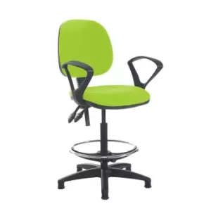 Dams MTO Jota Draughtsmans Chair with Fixed Arms - Belize Red