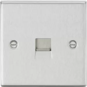 KnightsBridge Telephone Master Outlet - Square Edge Brushed Chrome