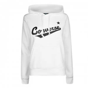 Converse Nova Logo Hoodie Ladies - White