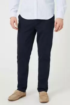 Mens Slim Fit Navy Chino Trousers