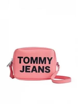 Tommy Jeans Tjw Essential Pu Camera Bag, Pink, Women