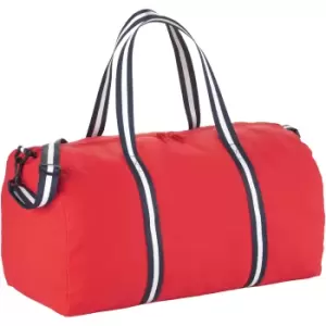 Bullet Cotton Weekender Duffel (55 x 27.4 x 38cm) (Red)