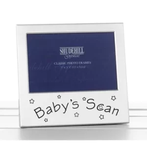 Satin Silver Occasion Frame Baby's Scan 5x3