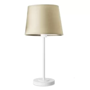 Michigan 1 Light Table Lamp White, E27