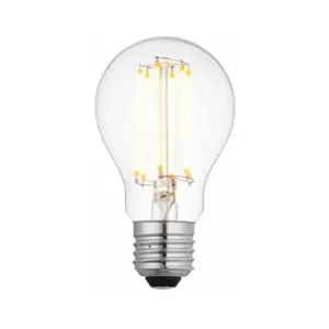 Loops - LED Filament Lamp Bulb Dimmable 6W E27 gls LED Clear Glass 2700k Warm White