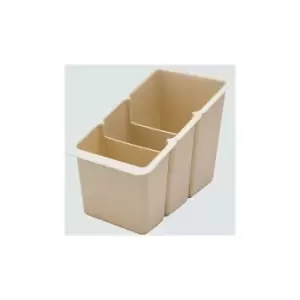 Delfinware Cream Plastic Cutlery Basket