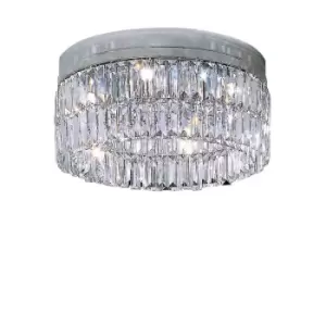 Prisma Designer Crystal Ceiling Light Polished Chrome, 6x G9