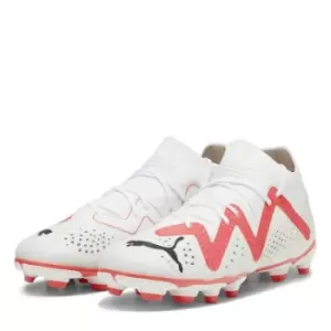 Puma Future Match.3 Junior Firm Ground Football Boots - White