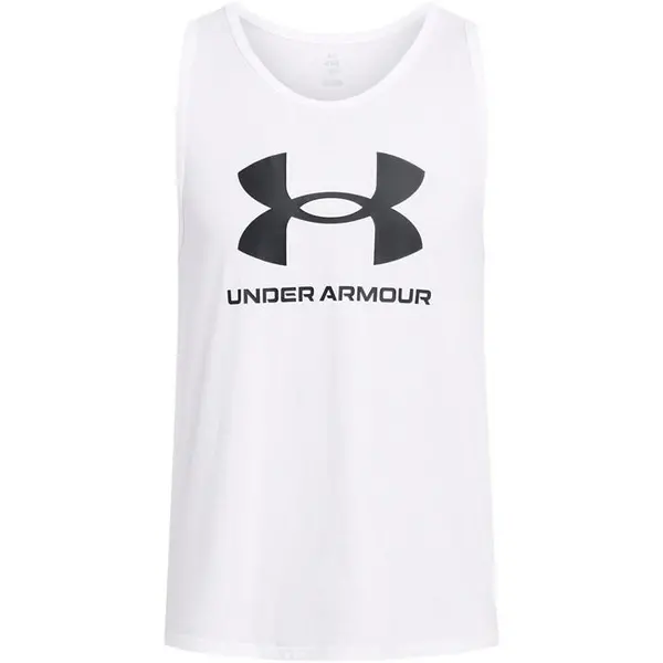 Under Armour SPORTSTYLE LOGO TANK Tank Tops M White 56968501390