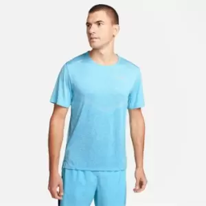 Nike Dri-FIT Rise 365 Mens Short-Sleeve Running Top - Blue