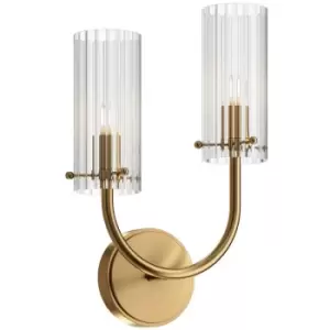 Maytoni Arco Neoclassic Wall Lamp Brass, Glass Shade