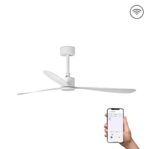 Amelia Large White Ceiling Fan Smart, 6 Speed