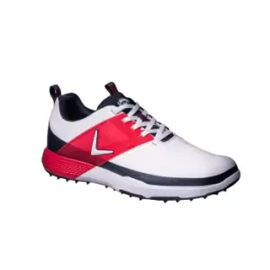 Callaway 2022 Mens NITRO BLAZE Golf Shoes WHITE/NVY/RED UK10