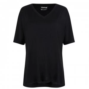 Firetrap V Neck T Shirt Womens - Black