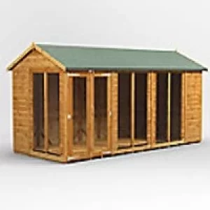 Power Garden Shed 146PASH Golden Brown 14x6