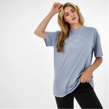 Jack Wills Circle Embroidered T-Shirt - Blue