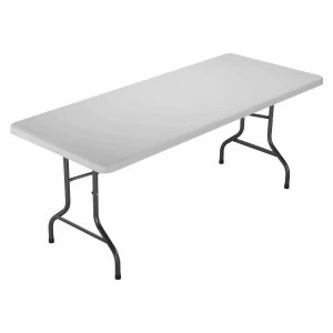 TC Office Morph Rectangular Polypropylene Folding Table 1220mm, White