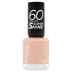 Rimmel Nail Polish 60 Second Lets Get Nude 8ml Nude