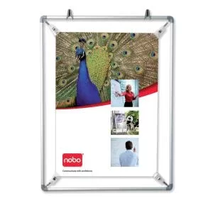 Nobo A1 Spring Frame Poster Holder; Signage Display or Wall Notice