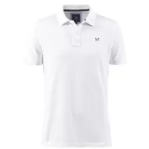 Crew Clothing Mens Classic Pique Polo Shirt Optic White Small