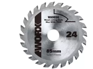 Worx WA5034 85mm TCT -SAW Circular Saw Blade