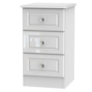 Robert Dyas Berryfield Ready Assembled 3-Drawer Bedside Table