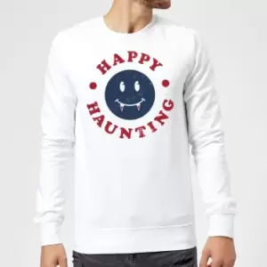 Happy Haunting Fang Sweatshirt - White - M