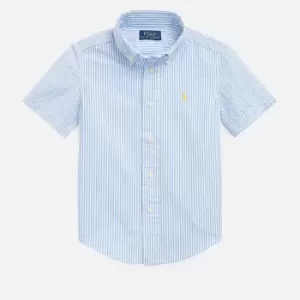 Polo Ralph Lauren Boys' Short Sleeve Shirt - Blue/White - 8 Years