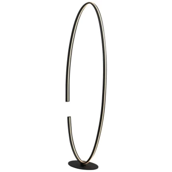 Fan Europe Clarke - Integrated LED Circular Floor Lamp, Black, 4000K