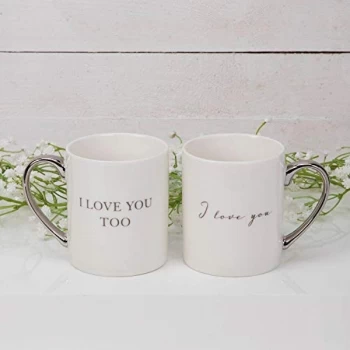 Amore By Juliana Mug Gift Set Pair - I Love You...Too