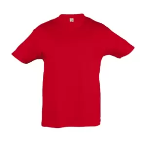 SOLS Kids Regent Short Sleeve T-Shirt (4yrs) (Red)