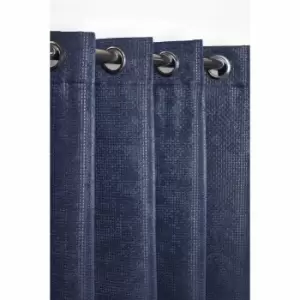 Emma Barclay Ambiance Eyelet Curtains 66 X 72 Navy