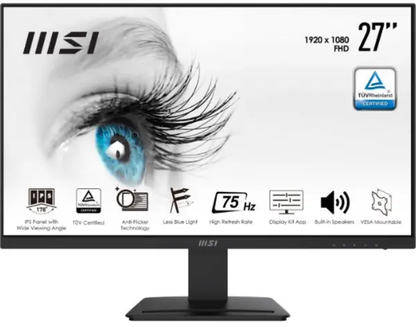 MSI Pro 27" MP273 Full HD IPS LED Monitor