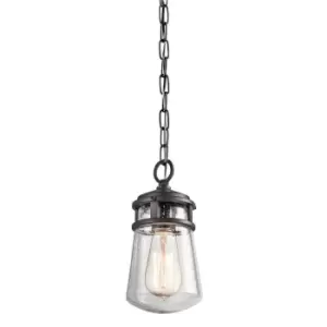 Outdoor IP44 1 Bulb Chain Lantern Architectural Bronze LED E27 75W