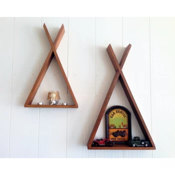 Tent - Walnut Walnut Wall Shelf