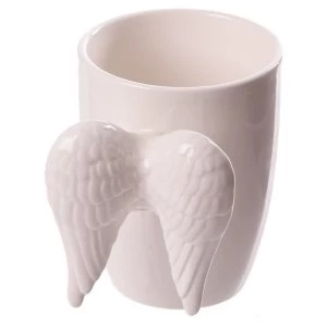 Ceramic White Angel Wings Mug