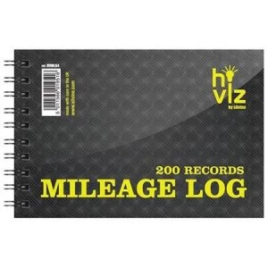 Silvine Hi Viz 152 x 102mm 75g/m2 50 Pages 200 Records Mileage Log Book