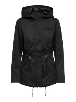 ONLY Canvas Parka Jacket Women Black