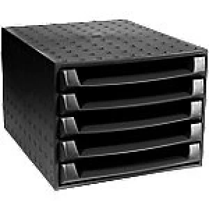 Exacompta Filing Drawers Multiform Forever Plastic Black 28.4 x 38.7 x 21.8 cm