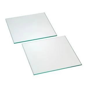 Clear Glass Cupboard Shelf L280mm D258mm