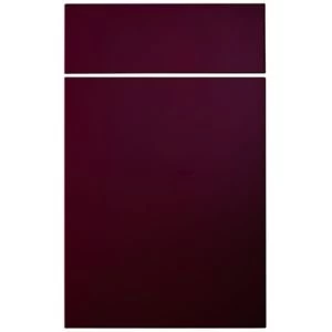 Cooke Lewis Raffello High Gloss Aubergine Drawerline door drawer front W450mm Set of 2