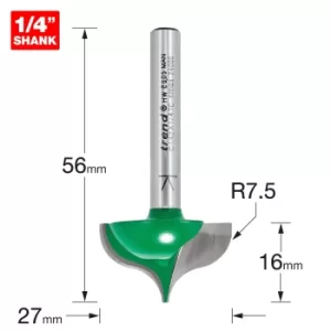 Trend CRAFTPRO Ogee Mould Router Cutter 27mm 16mm 1/4"